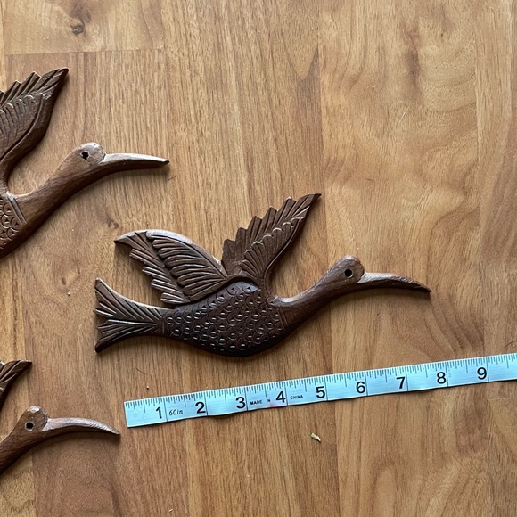 Bird wooden accent sculpture  pieces - Picture 4 of 8